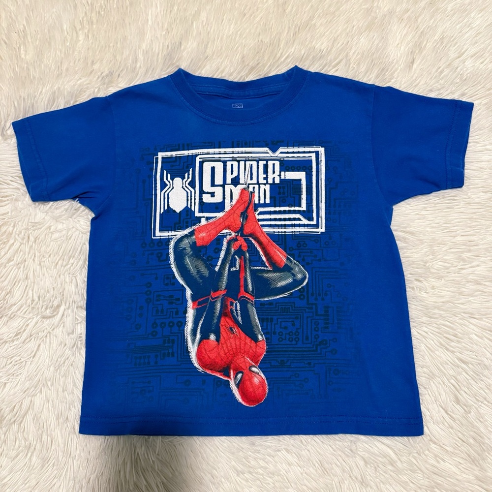 Kids Marvel Blue Spider-Man Tee